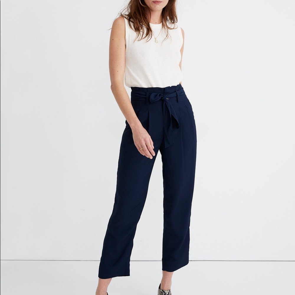 Madewell drapey paperbag pants